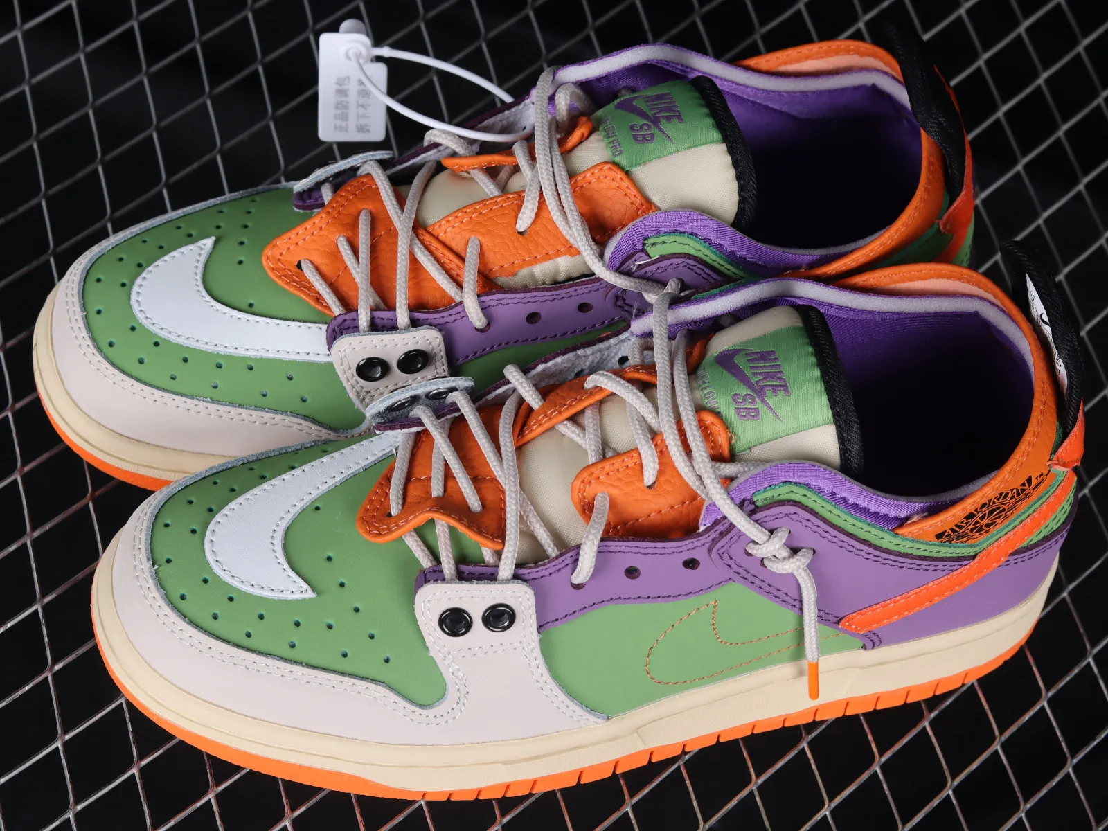 Nike SB Dunk Low Orange Purple Green Multi-Color BQ6817-038