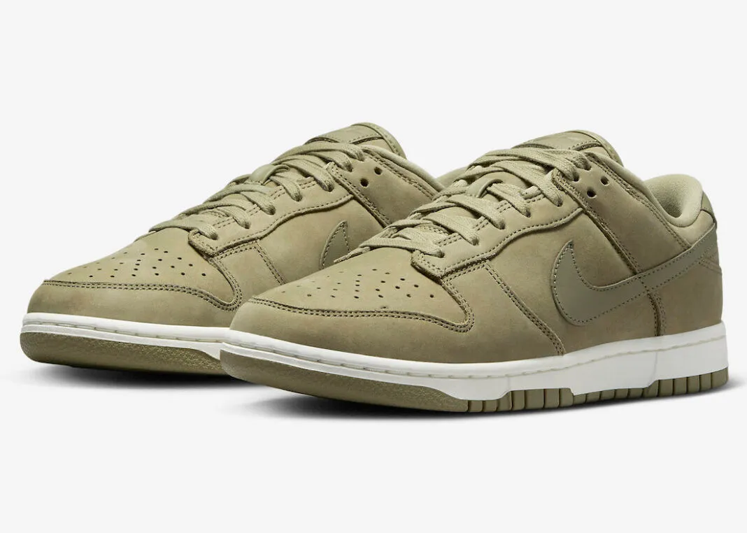 Nike SB Dunk Low Premium Neutral Olive White Sail DV7415-200