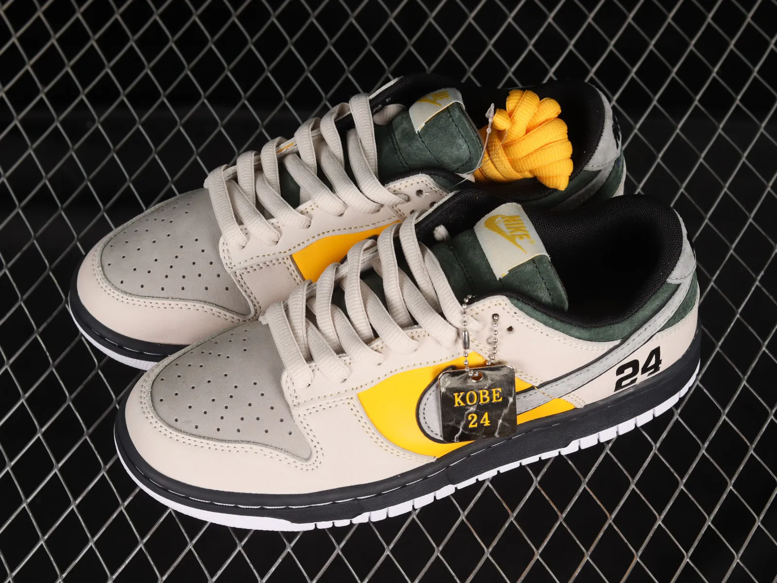 Nike SB Dunk Low PRO Kobe Yellow Green Light Grey Black LF2428-005