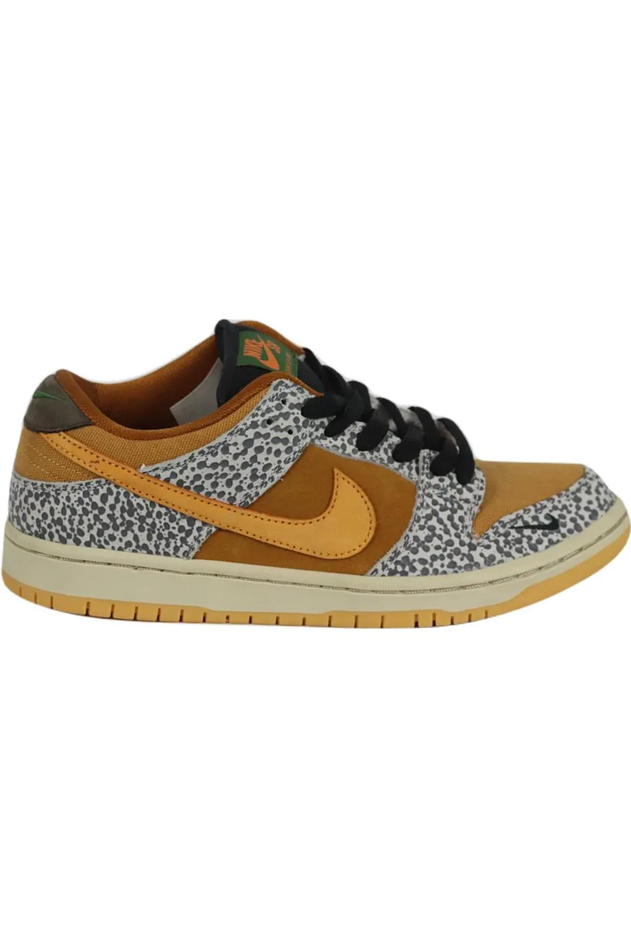 NIKE SB DUNK LOW PRO SAFARI FAUX LEATHER AND CANVAS SNEAKERS EU 39 UK 6 US 6.5