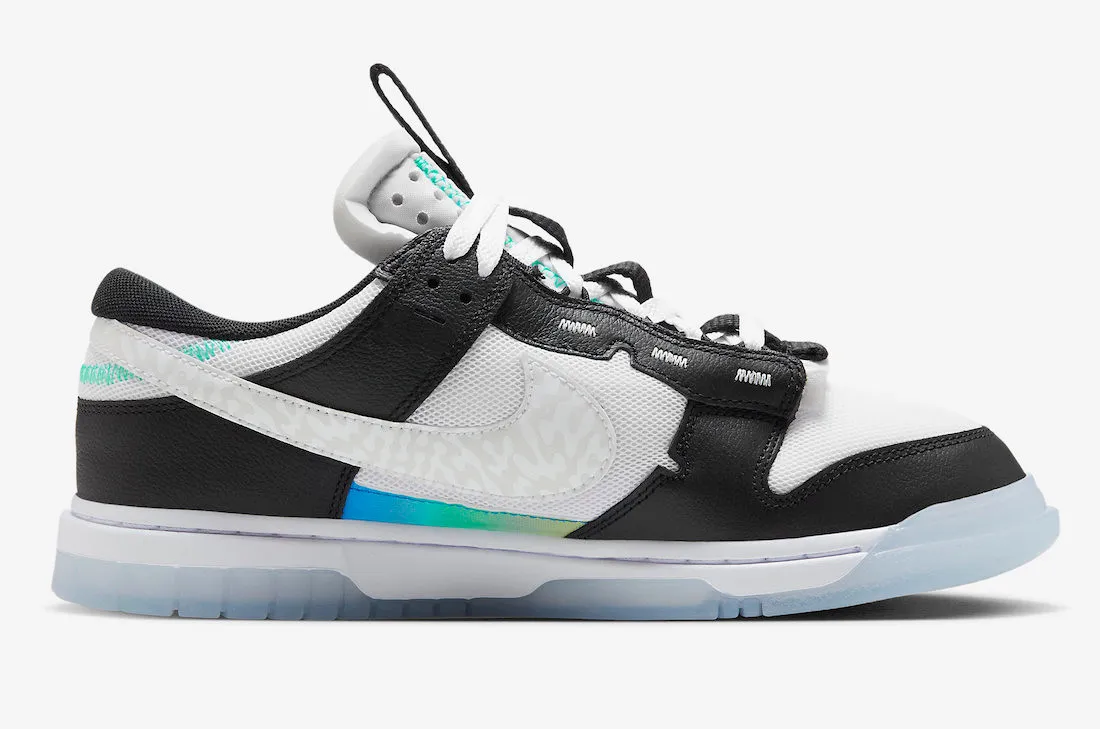 Nike SB Dunk Low Remastered Unlock Your Space White Black FJ7067-114