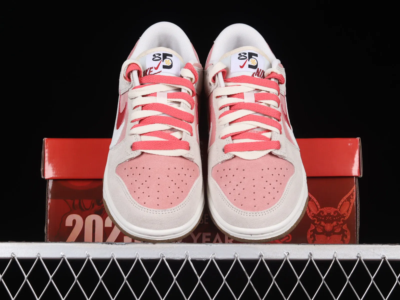 Nike SB Dunk Low SE 85 Double Swoosh Sail Red Pink DO9457-117