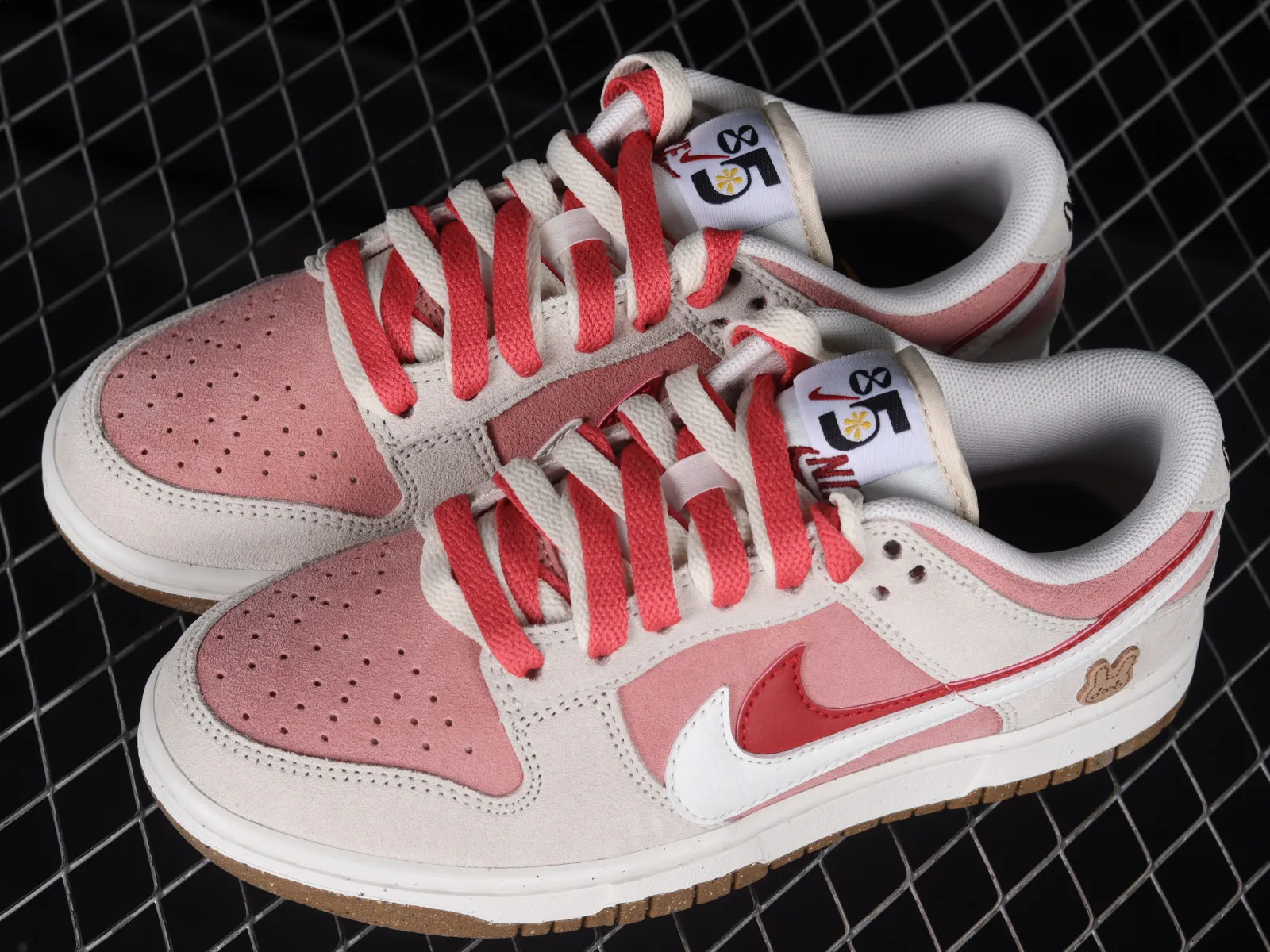 Nike SB Dunk Low SE 85 Double Swoosh Sail Red Pink DO9457-117