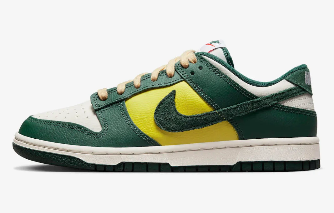 Nike SB Dunk Low SE Noble Green Sail Opti Yellow Picante Red FD0350-133