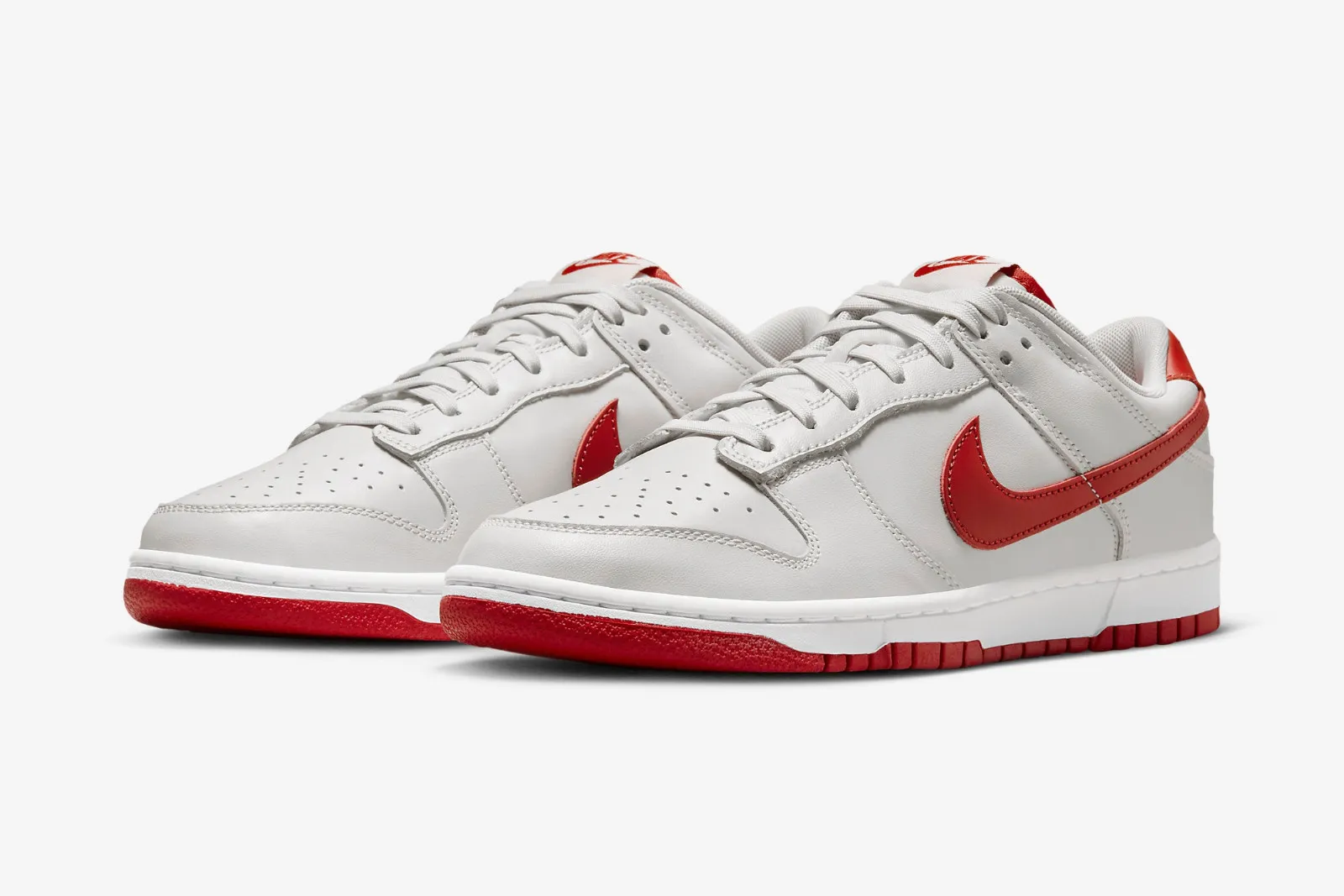 Nike SB Dunk Low Vast Grey Varsity Red White FJ0832-011