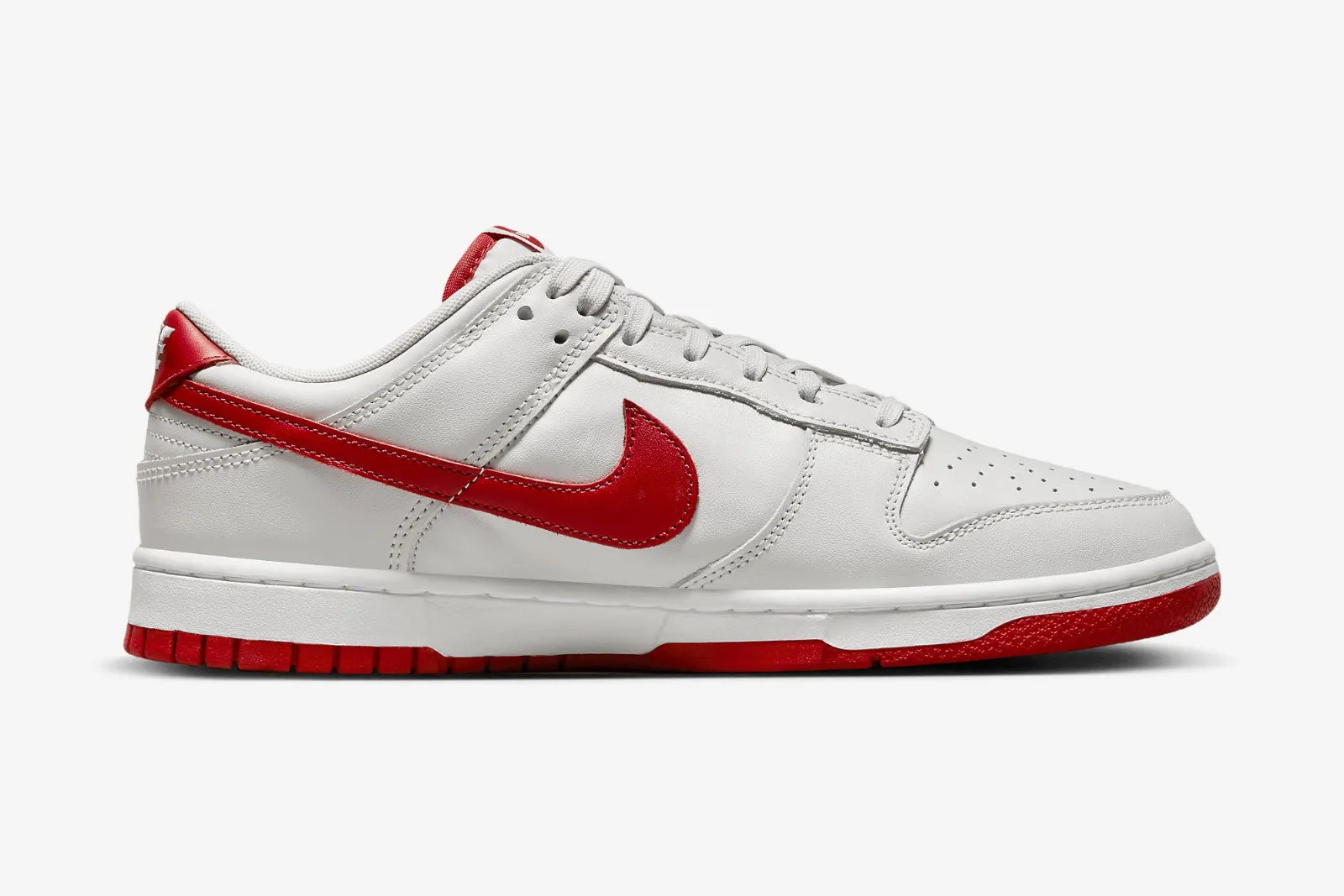 Nike SB Dunk Low Vast Grey Varsity Red White FJ0832-011