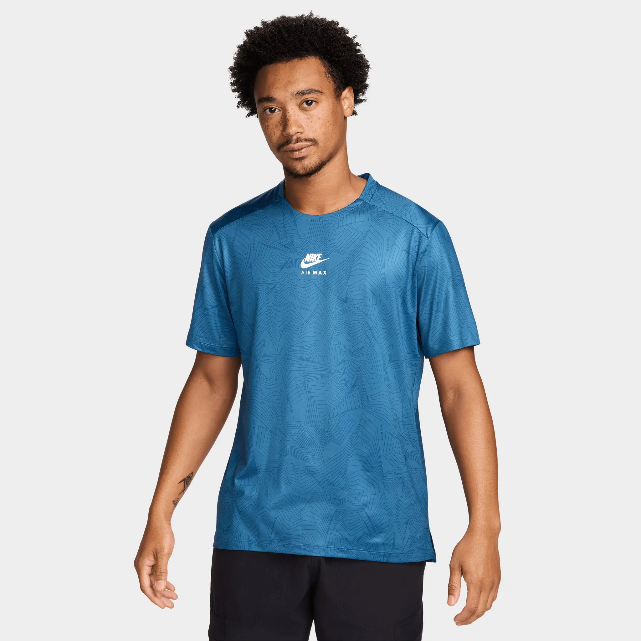 Nike Sportswear Air Max All-over Print Dri-FIT T-shirt Court Blue / White