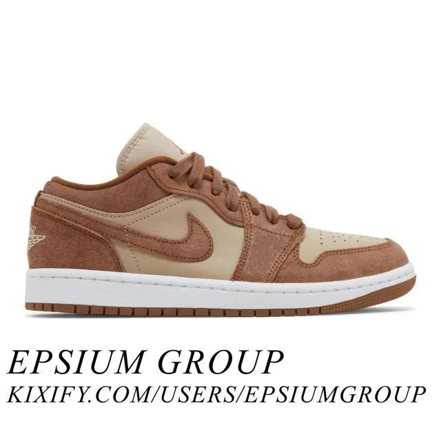 Nike women's air jordan 1 low se (legend coffee/ legend medium brown/ sail/ legend coffee) sizes 5-12 fj3453-200