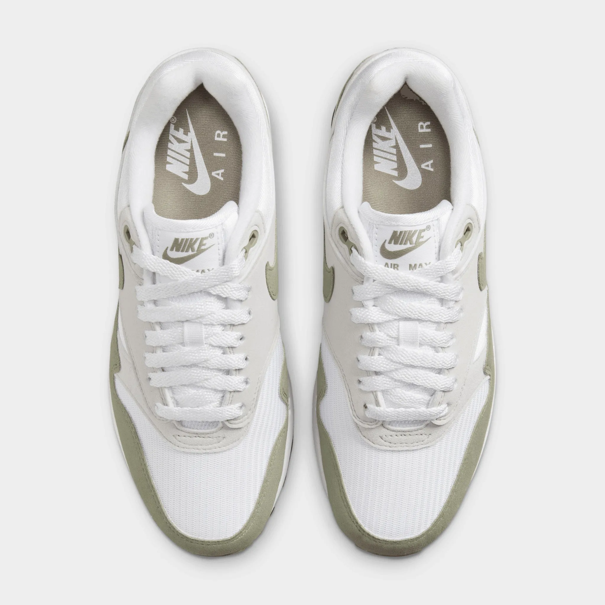 Nike Women's Air Max 1 '87 White / Light Army - Neutral Grey