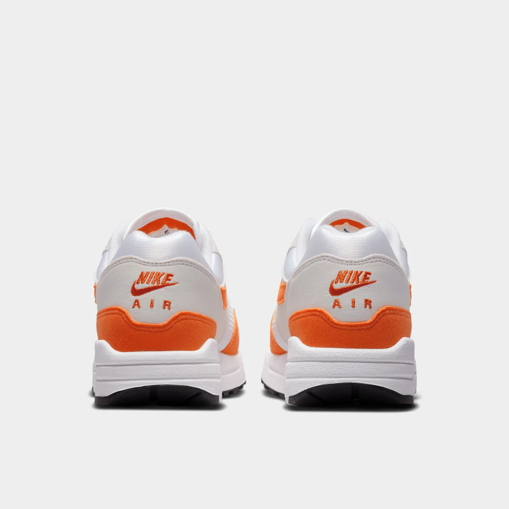 Nike Women's Air Max 1 Neutral Grey / Safety Orange - White