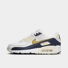 Nike Women's Air Max 90 Next Nature White / Metallic Gold - Obsidian