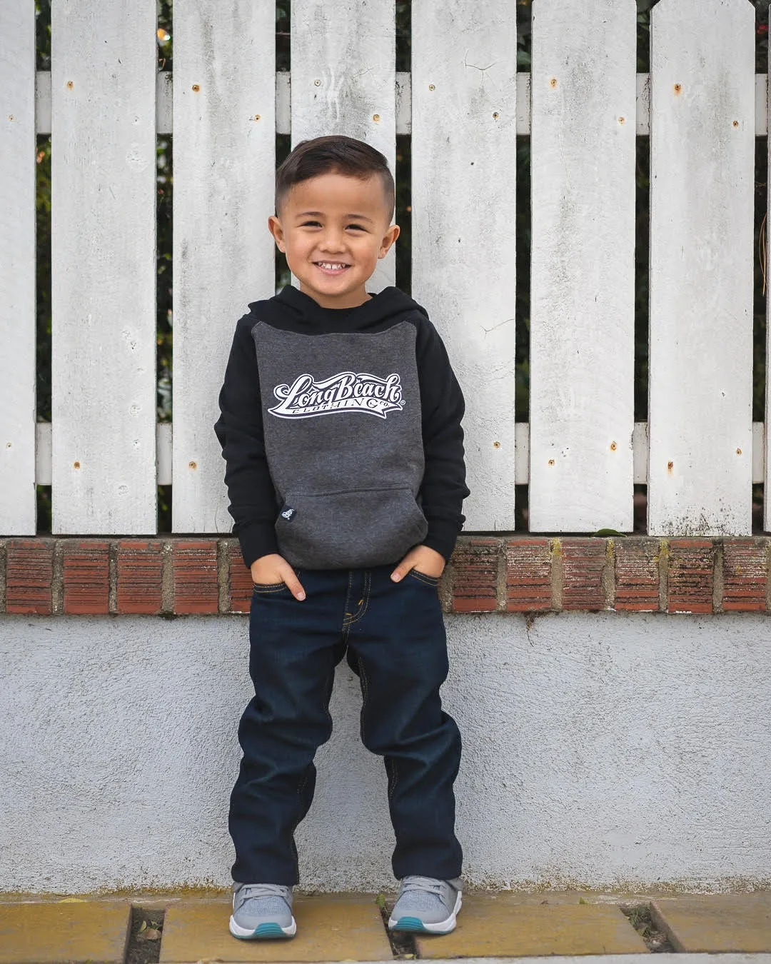 OG Logo Toddler Black/Grey Pullover Hoodies