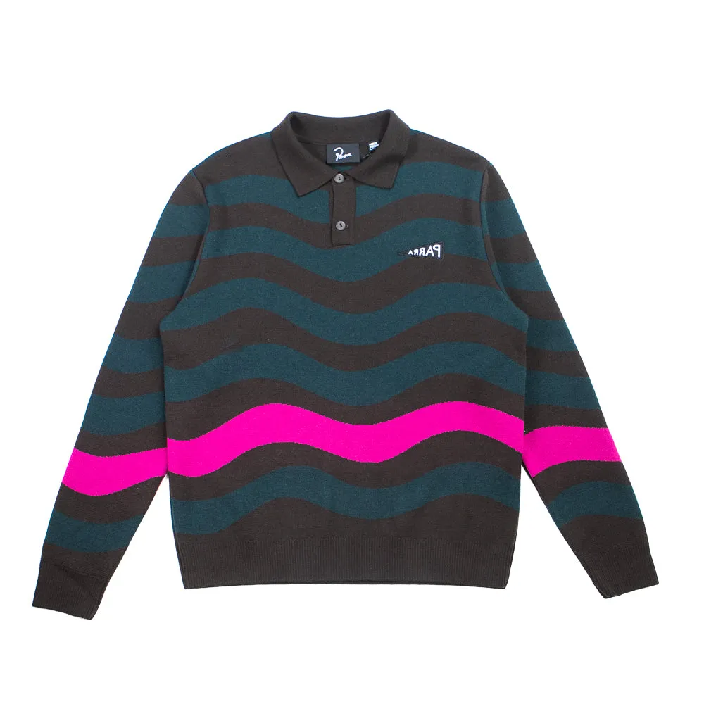 One Weird Wave Knitted Pullover (Chocolate)