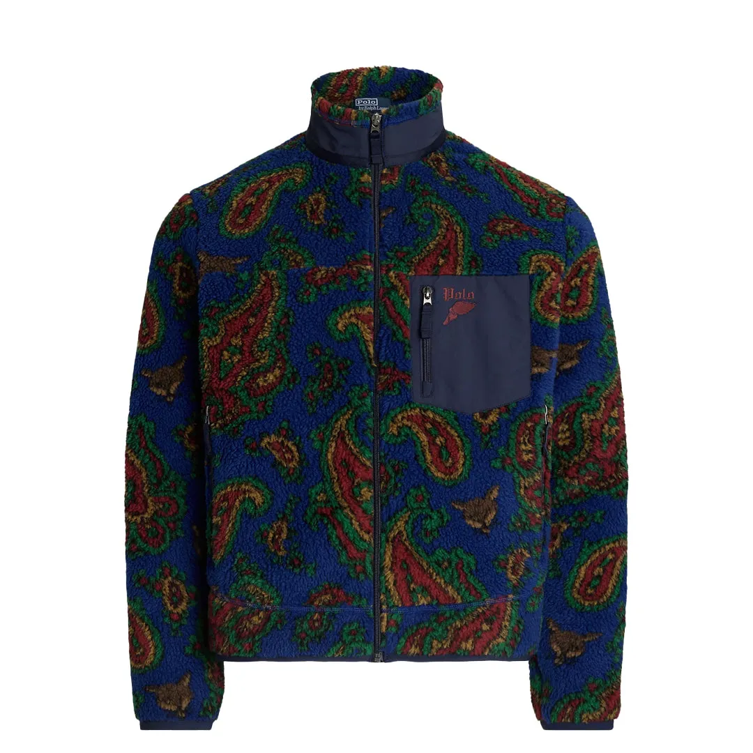 PAISLEY PILE FLEECE JACKET