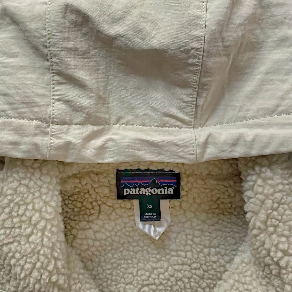 Patagonia Fall '20 Cream Shelled Retro X Fleece Pullover