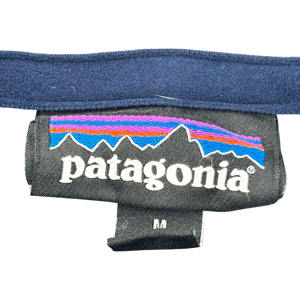 Patagonia Fleece Quarter Zip Pullover - Medium - Navy Polyester