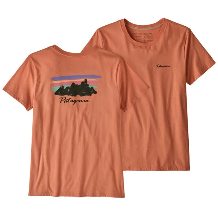 Patagonia Free Hand Fitz Roy Organic Crew T-Shirt Womens