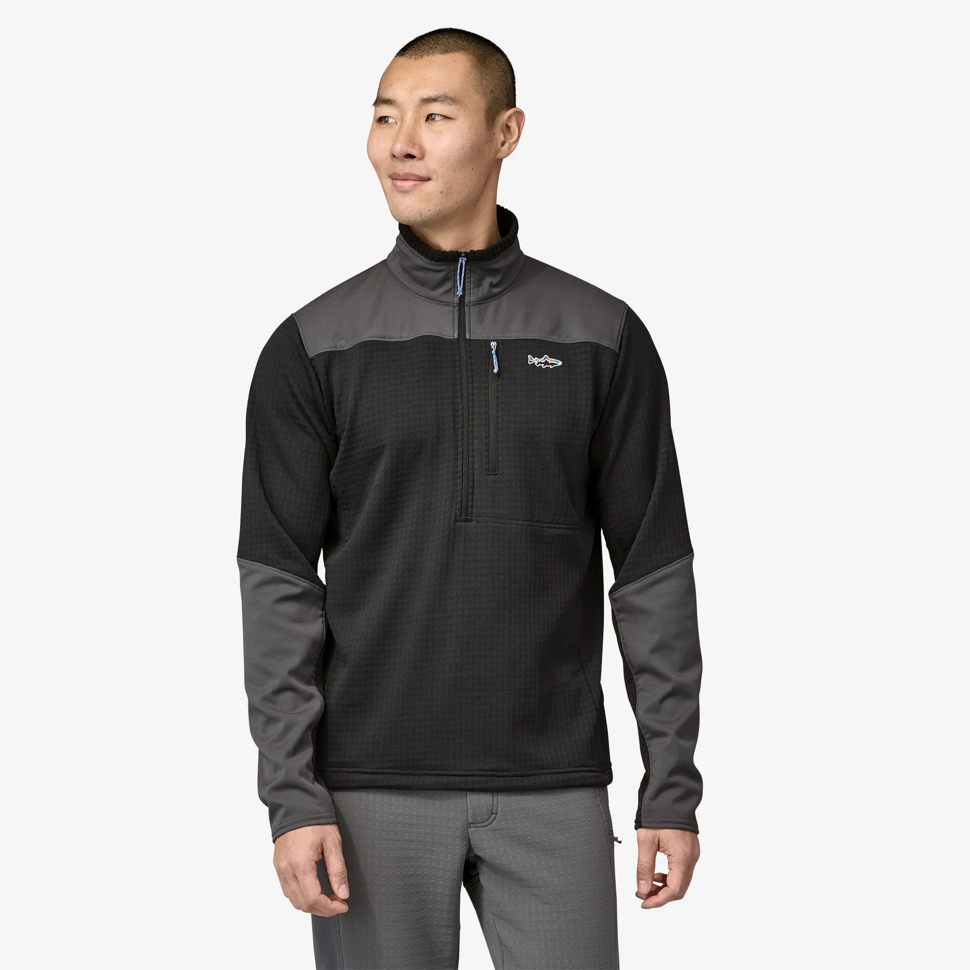 Patagonia Men's Long-Sleeved R1 Fitz Roy 1/4-Zip