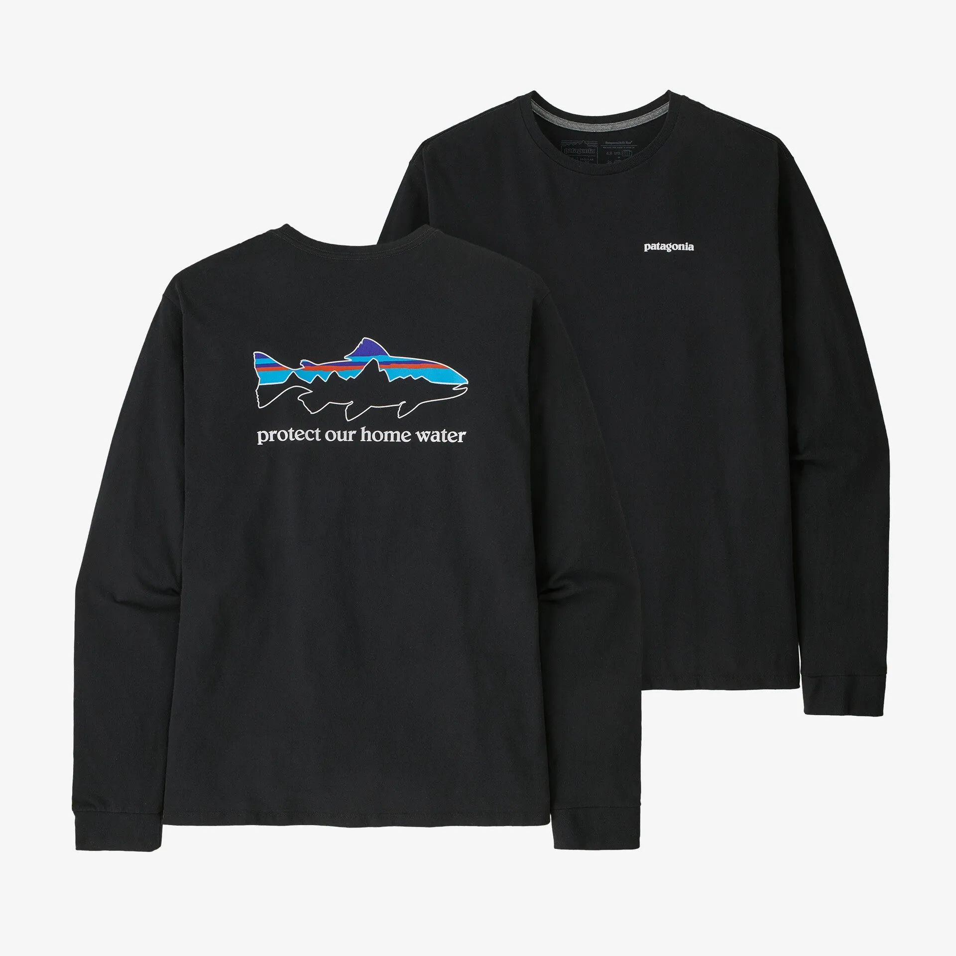 Patagonia M's L/S Home Water Trout Responsibili-Tee