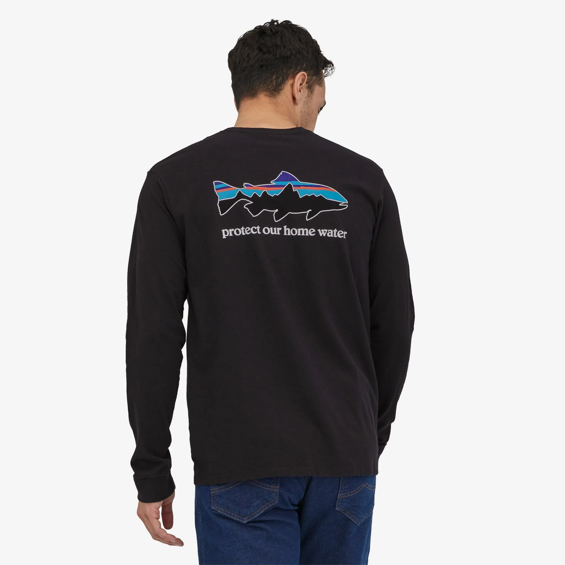 Patagonia M's L/S Home Water Trout Responsibili-Tee