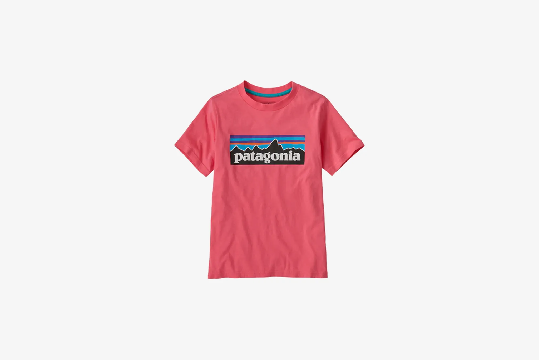 Patagonia P-6 Logo T-Shirt Youth - Afternoon Pink