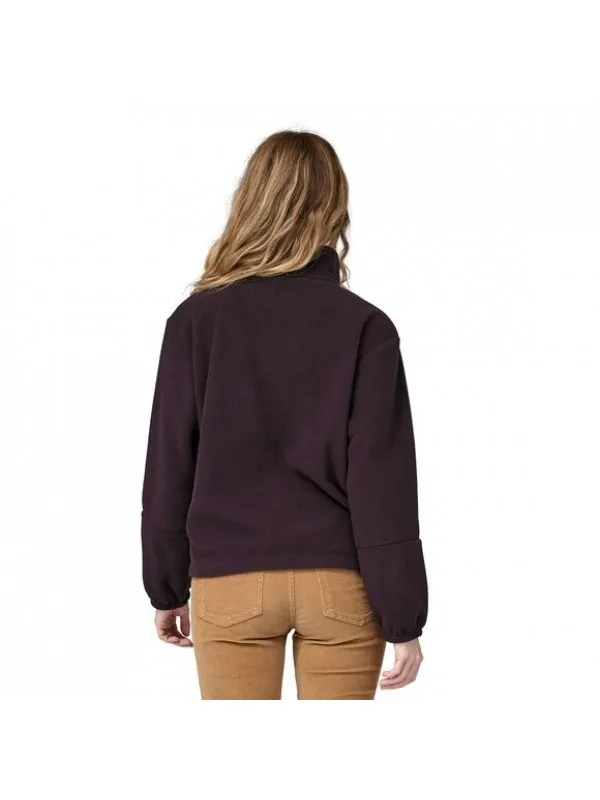 Patagonia Women's Microdini 1/2-Zip Fleece Pullover : Obsidian Plum