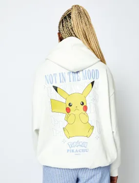 Pokemon #0025 Pikachu Hoodie in Ecru