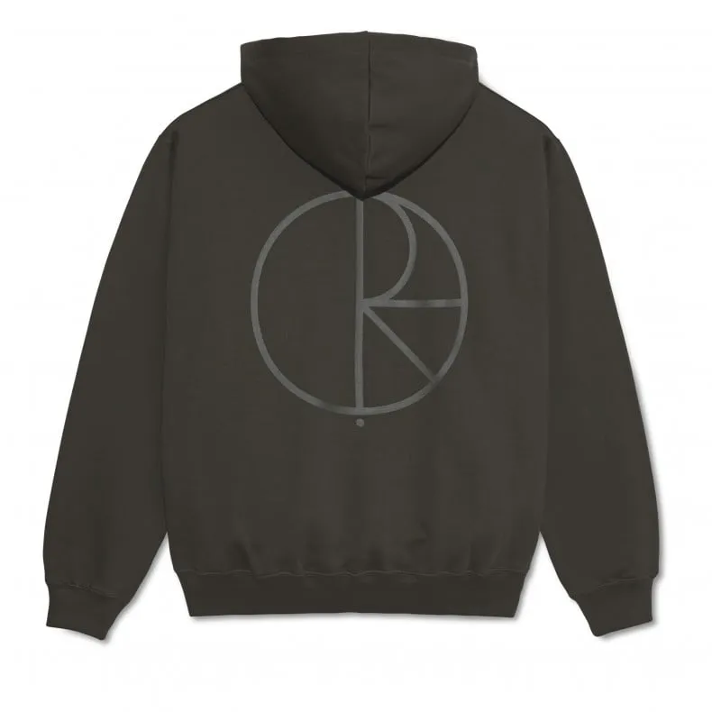 Polar Skate Co. Dave Stroke Logo Pullover Hooded Sweatshirt (Dirty Black)