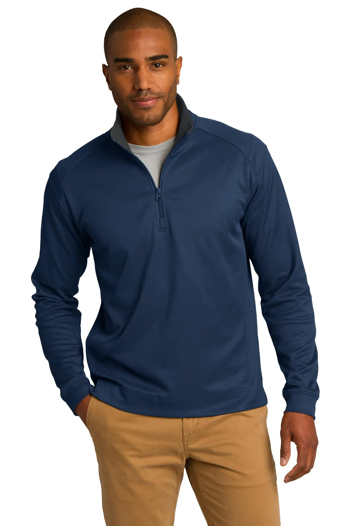 Port Authority K805    Vertical Texture 1/4-Zip Pullover SKU: K805