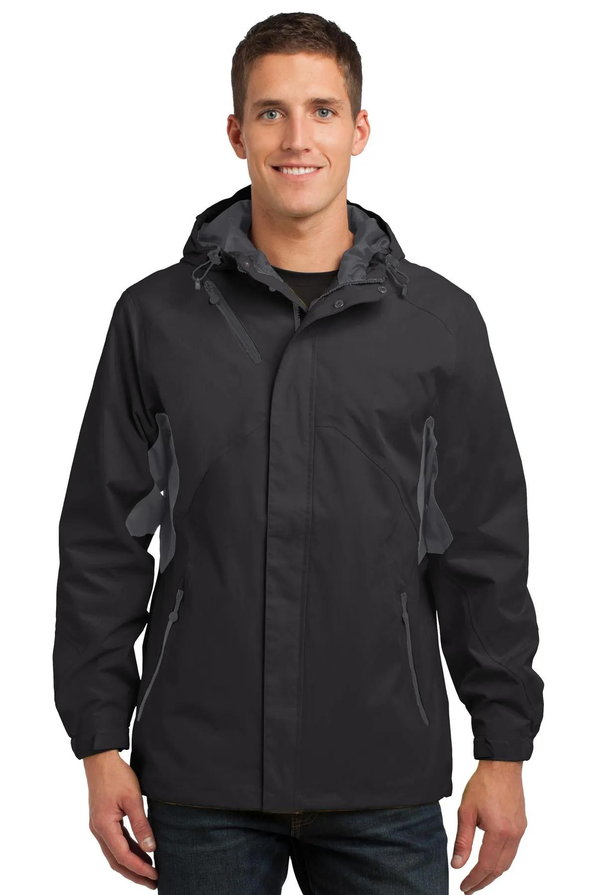 Port Authority Waterproof Jacket, Black/ Magnet Grey [CR Powered by Epiroc]