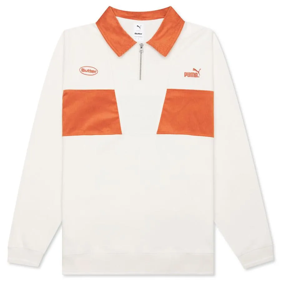 Puma x Butter Goods 1/4 Zip Pullover (White)