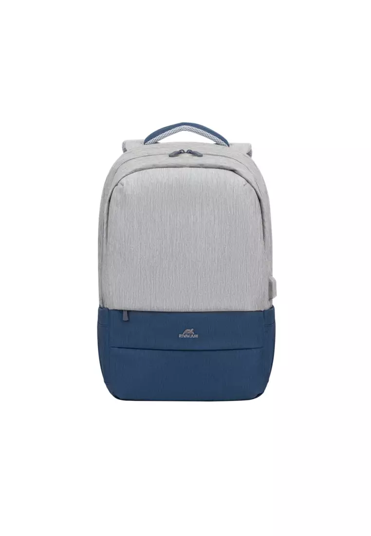 RIVACASE Rivacase Prater 7567 Anti-Theft Laptop Backpack 17.3" Grey/Dark Blue