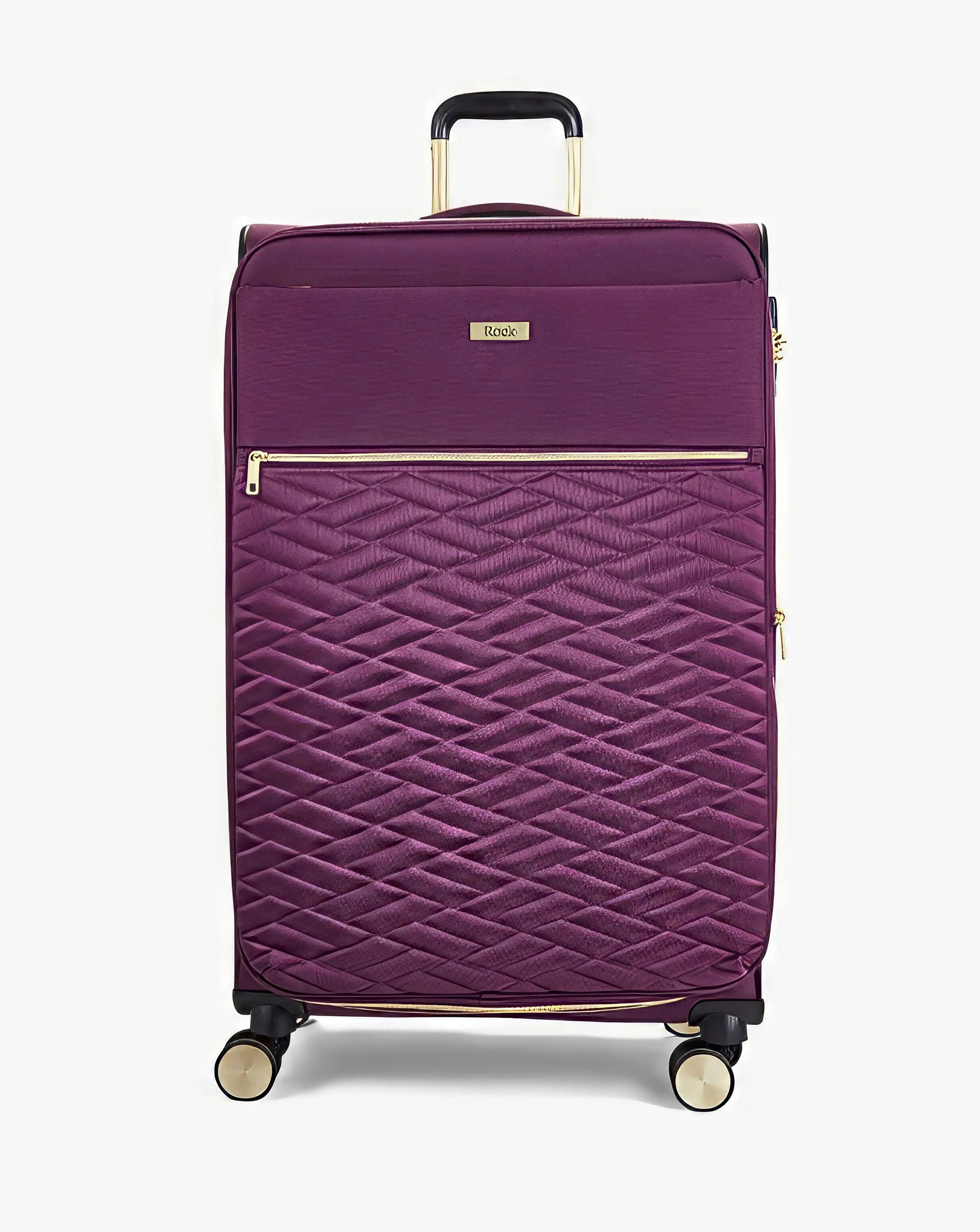 Rock Sloane Large Suitcase Purple | Simply Be