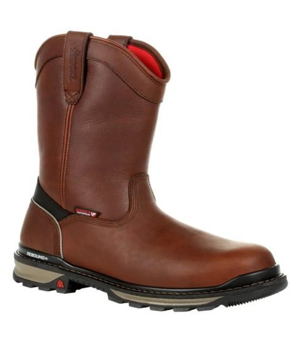 Rocky Men's Rams Horn Waterproof Composite Toe Pull On Work Boot