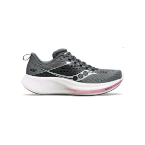 SAUCONY RIDE 17 CINDER/ORCHID - WOMENS