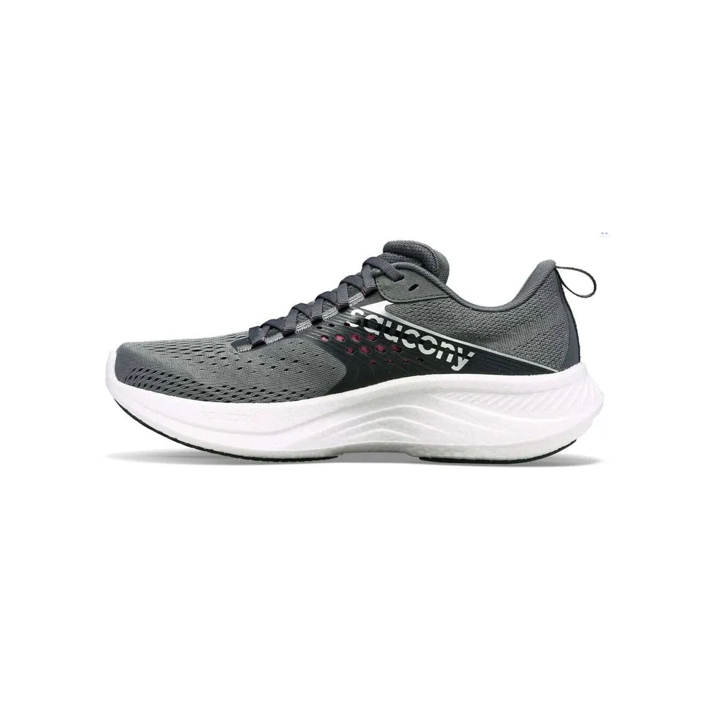 SAUCONY RIDE 17 CINDER/ORCHID - WOMENS