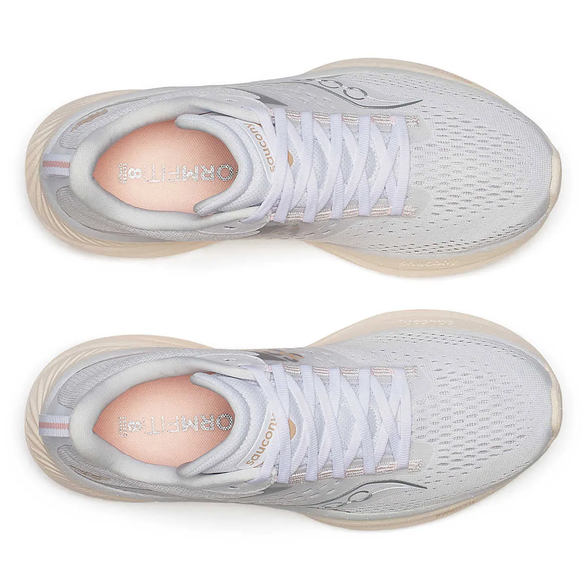 SAUCONY RIDE 17 WHITE/PEARL - WOMENS