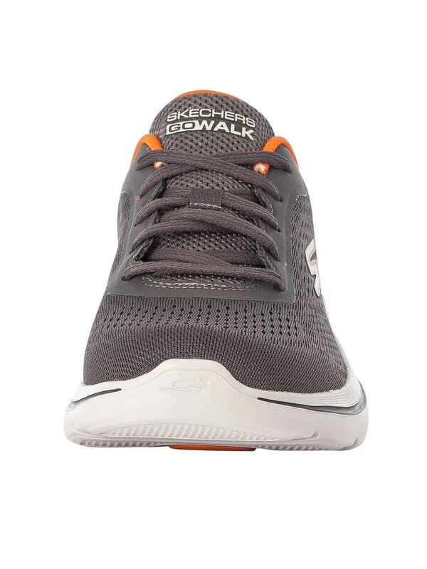 Skechers Go Walk Arch Fit 2.0 Idyllic 2 Trainers - Charcoal/Orange