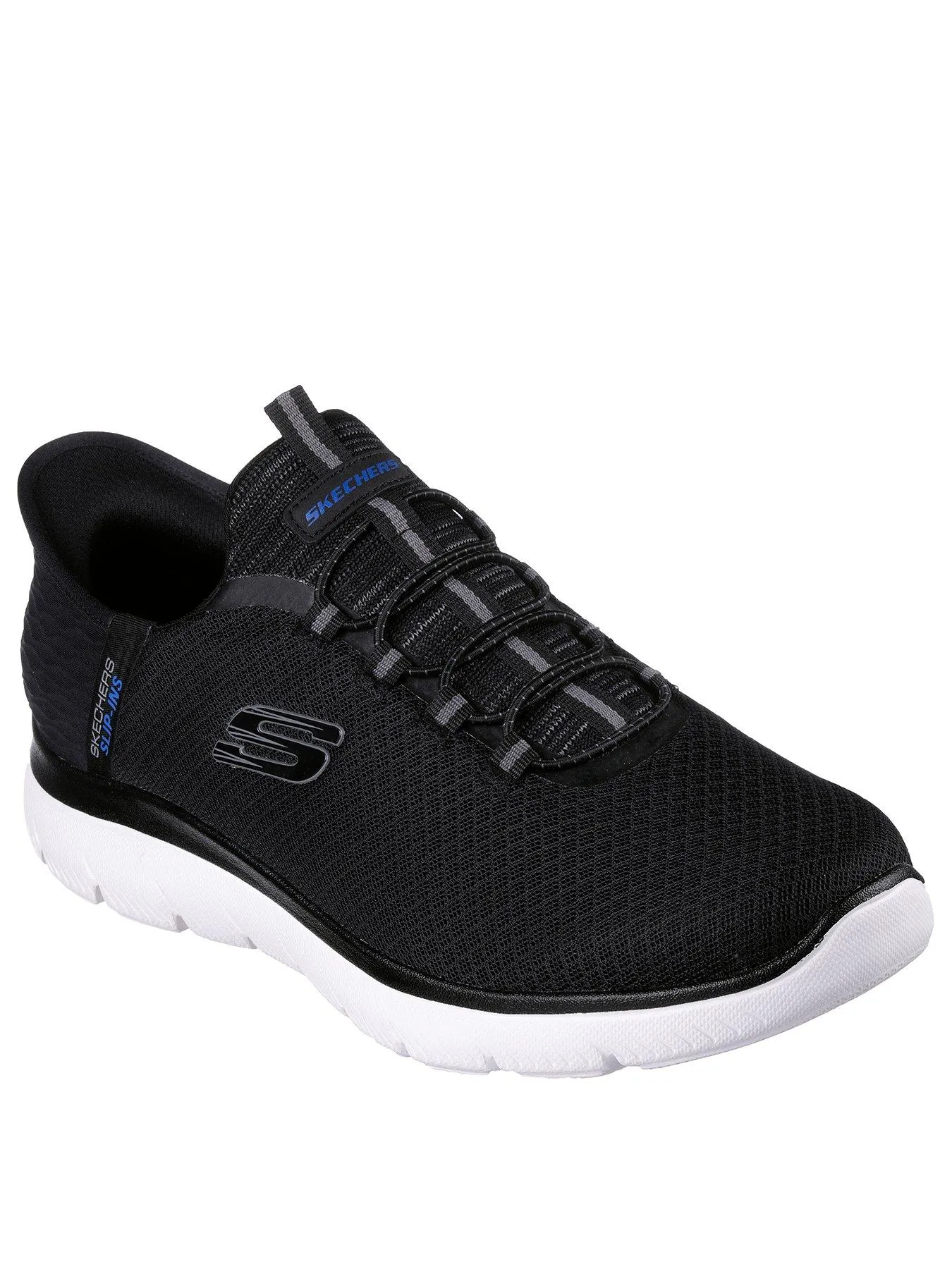 Skechers Summits Slip-Ins Trainers - Black Mesh