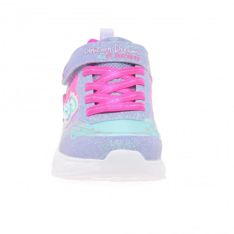 Skechers Unicorn Dreams Lights Girls Trainers