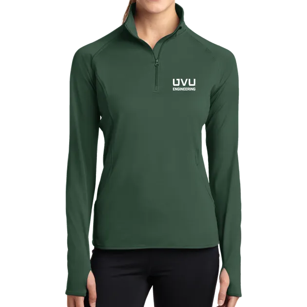 Sport-Tek Ladies Sport-Wick Stretch 1/2-Zip Pullover - UVU Engineering