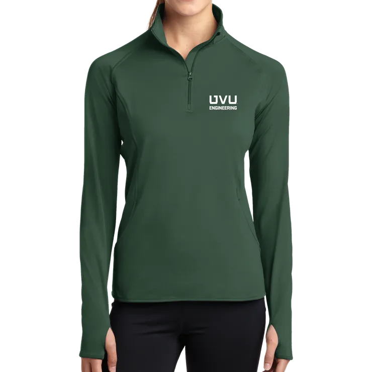 Sport-Tek Ladies Sport-Wick Stretch 1/2-Zip Pullover - UVU Engineering