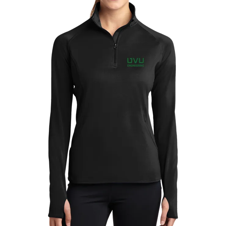 Sport-Tek Ladies Sport-Wick Stretch 1/2-Zip Pullover - UVU Engineering