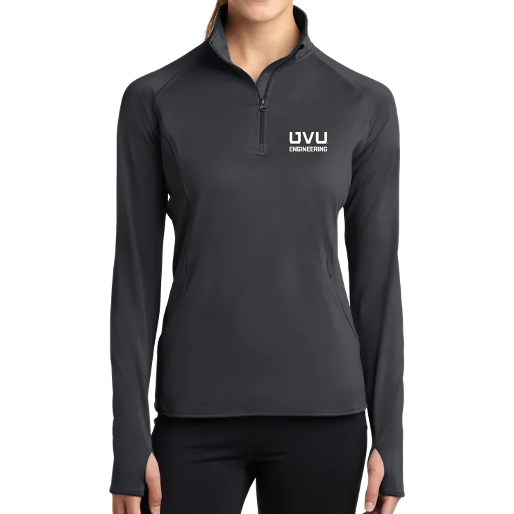 Sport-Tek Ladies Sport-Wick Stretch 1/2-Zip Pullover - UVU Engineering