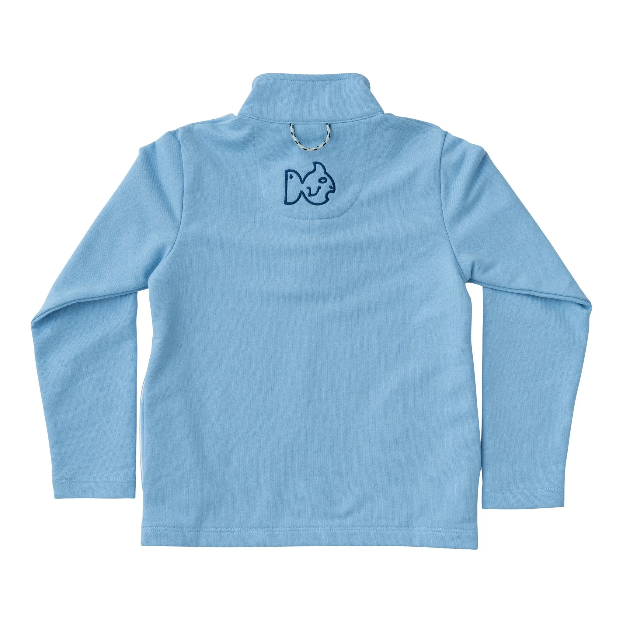 Sporty Snap Pullover in Placid Blue