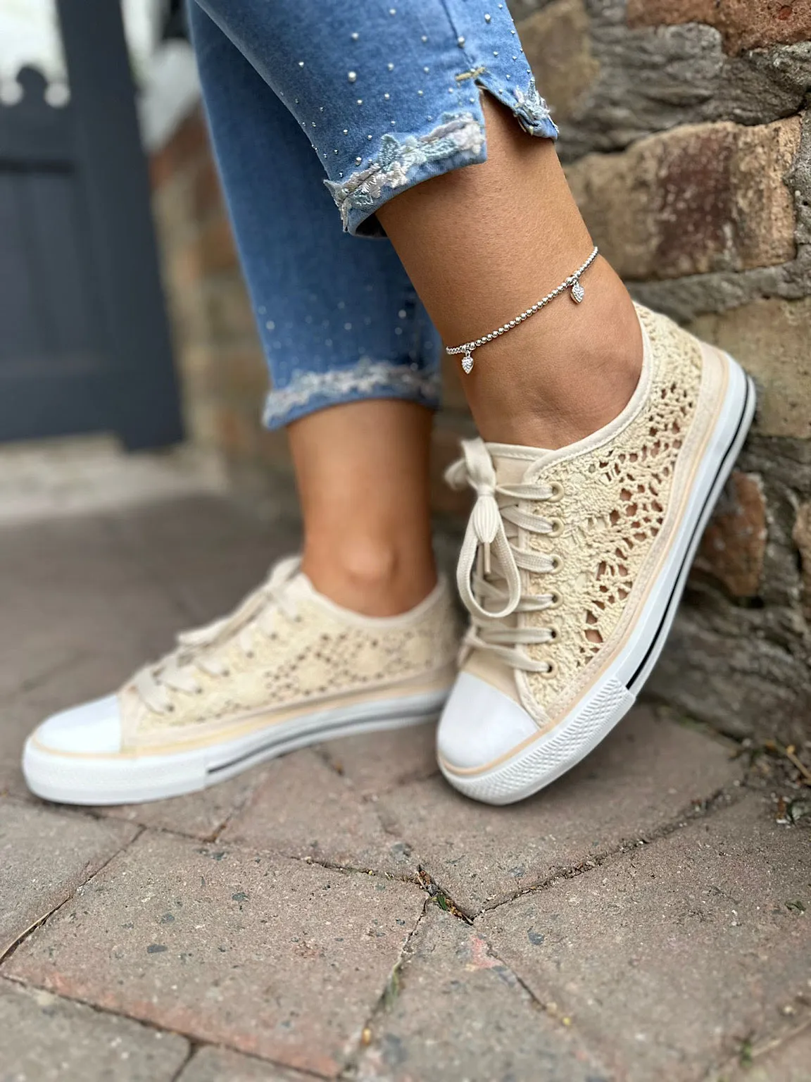 Stone Crochet Trainers Amanda