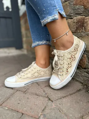 Stone Crochet Trainers Amanda