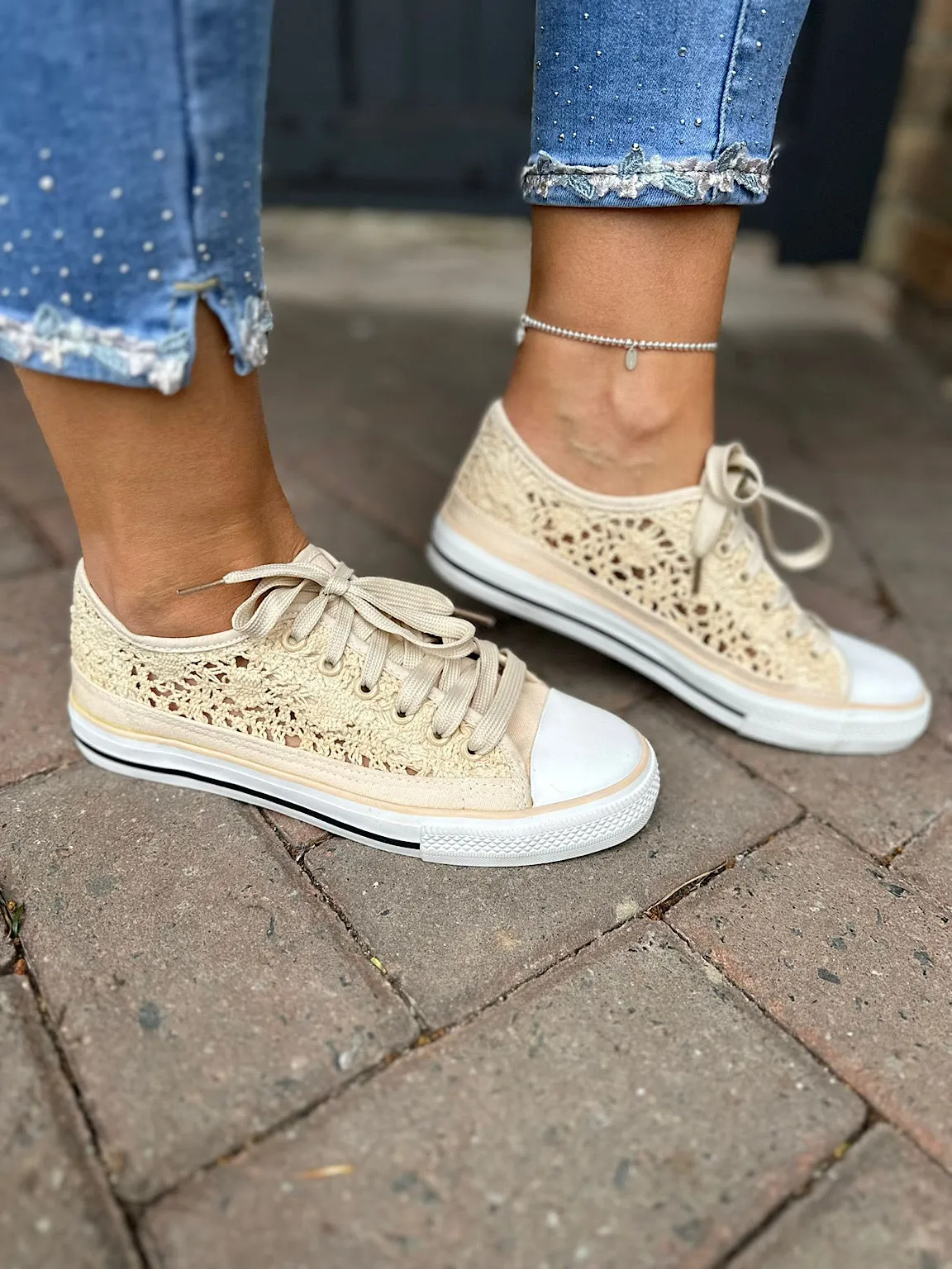 Stone Crochet Trainers Amanda