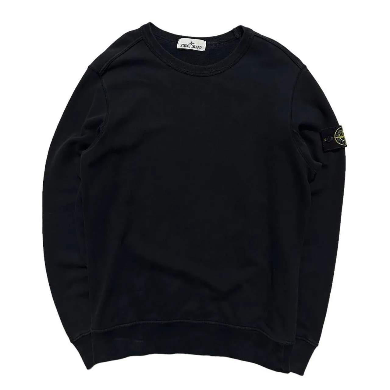 Stone Island Black Pullover Crewneck