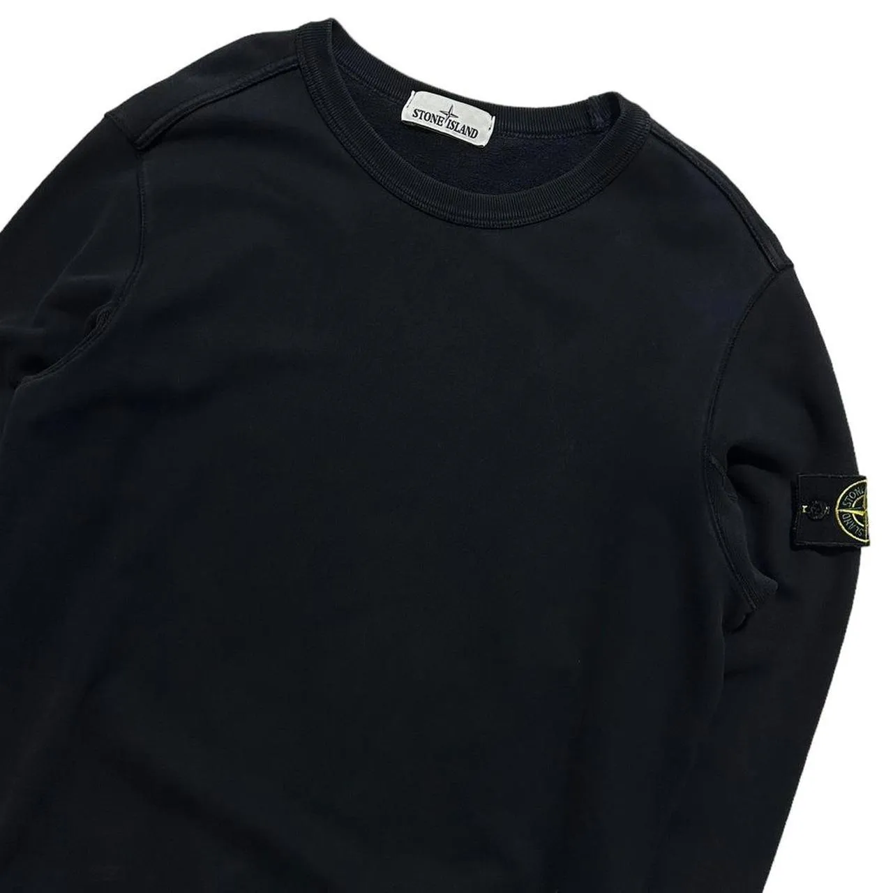 Stone Island Black Pullover Crewneck